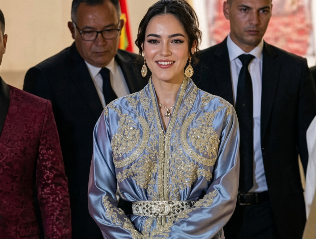 Lalla Khadija destaca con caftán en evento cultural en Rabat