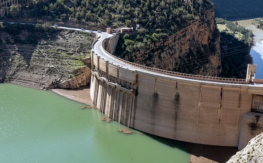 La presa Bin El Ouidane alcanza un nivel récord y mejora la situación hídrica