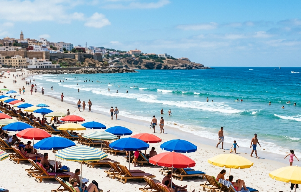 Casablanca prohíbe el alquiler de sombrillas y sillas en las playas para el verano de 2026