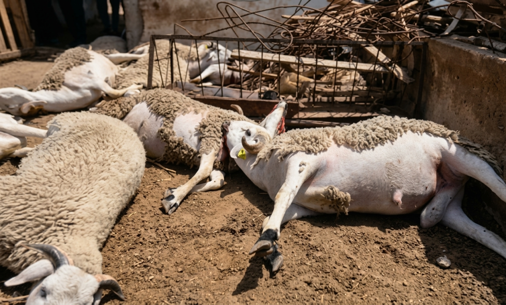 Misterio por la muerte de ovejas en una zona rural de Marruecos